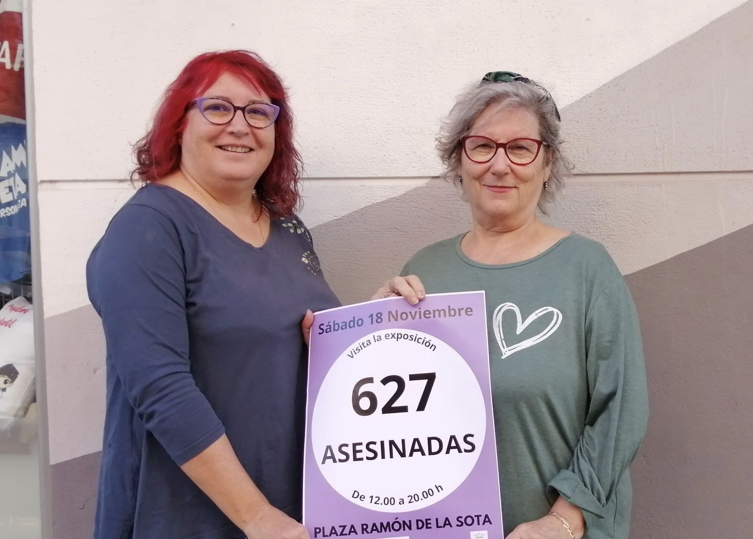 Mujeres Supervivientes organiza la muestra ´627 Asesinadas´ en la rotona Ramón de la Sota Mujeres Supervivientes organiza la muestra ´627 Asesinadas´ en la rotona Ramón de la Sota