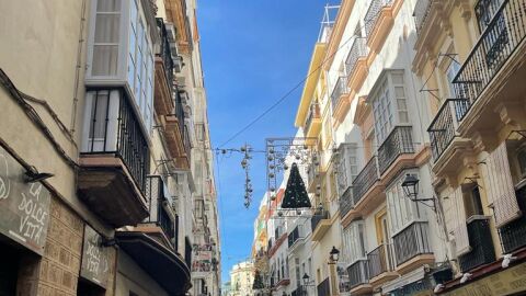 Una calle comercial del centro de Cádiz