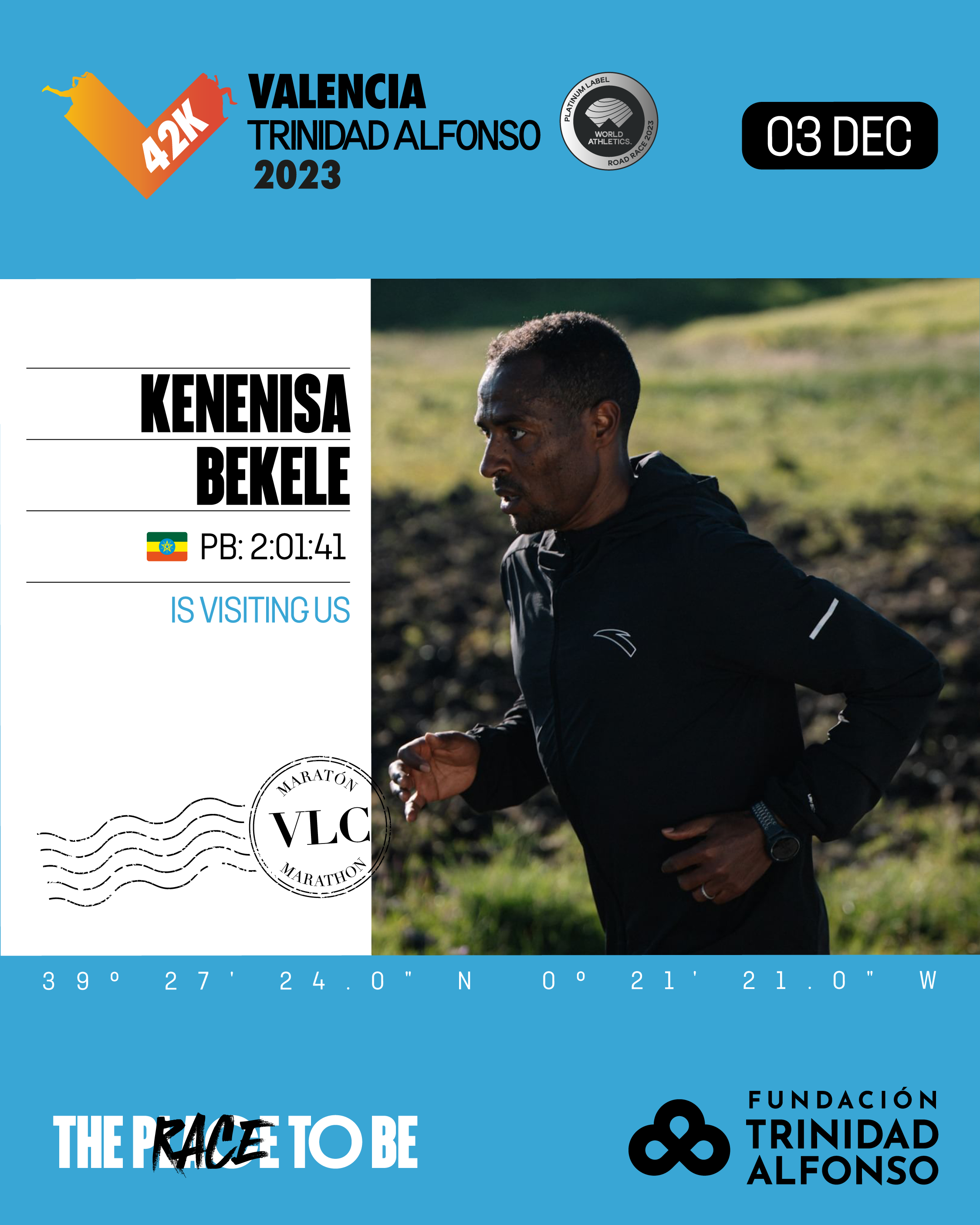 El tres veces campeón olímpico Bekele correrá el Maratón Valencia El tres veces campeón olímpico Bekele correrá el Maratón Valencia