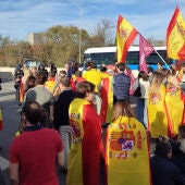 Manifestantes contra Sánchez y la amnistía cortan la A6 cuando se dirigían a Moncloa