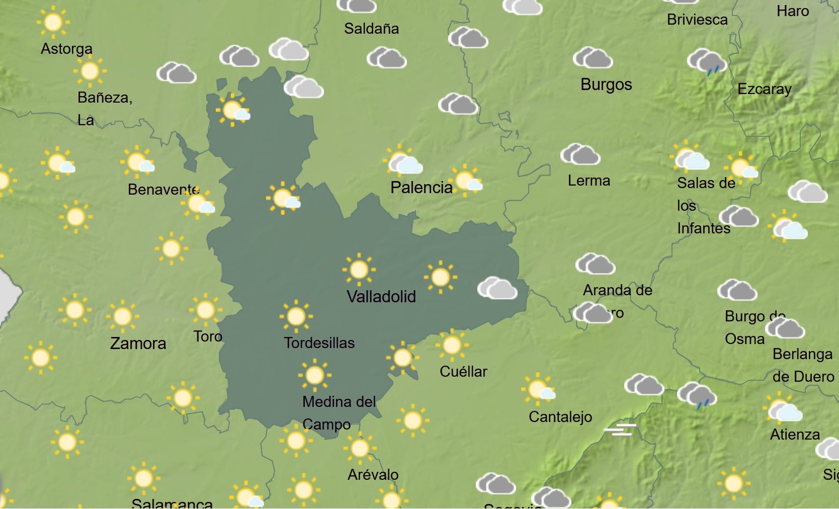 El Tiempo para las próximas horas El Tiempo para las próximas horas