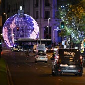 Imagen de archivo de las luces Navidad en Madrid