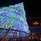 Imagen del árbol de Navidad de la ciudad de Madrid