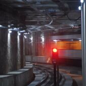 Interior de un túnel del metro