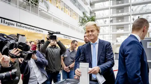 El líder del partido neerlandés de extrema derecha PVV, Geert Wilders. El líder del partido neerlandés de extrema derecha PVV, Geert Wilders.