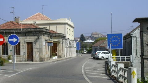 Frontera entre Espa&ntilde;a y Portugal 