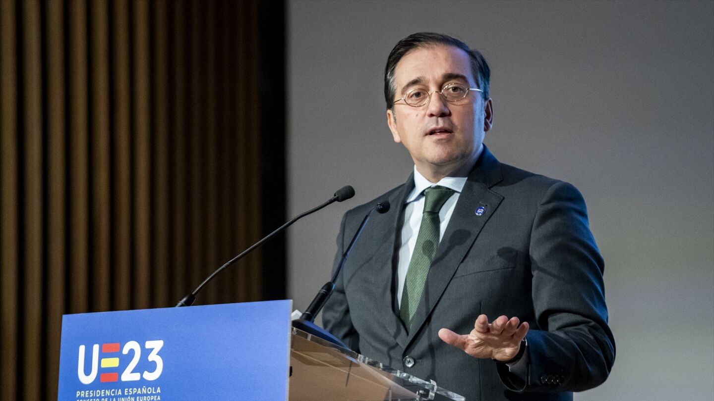 El ministro de Asuntos Exteriores, Uni&oacute;n Europea y Cooperaci&oacute;n, Jos&eacute; Manuel Albares.