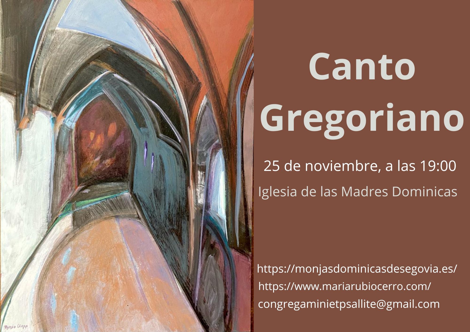 Misa con canto gregoriano en las Madres Dominicas Misa con canto gregoriano en las Madres Dominicas