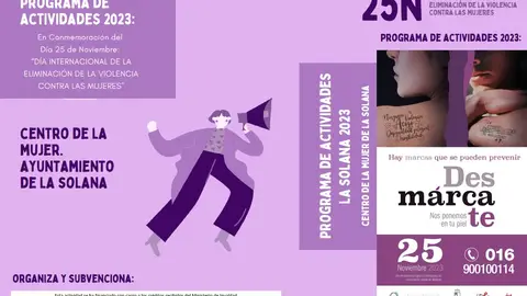 Actividades contra la Violencia Hacia Las Mujeres de La Solana Actividades contra la Violencia Hacia Las Mujeres de La Solana
