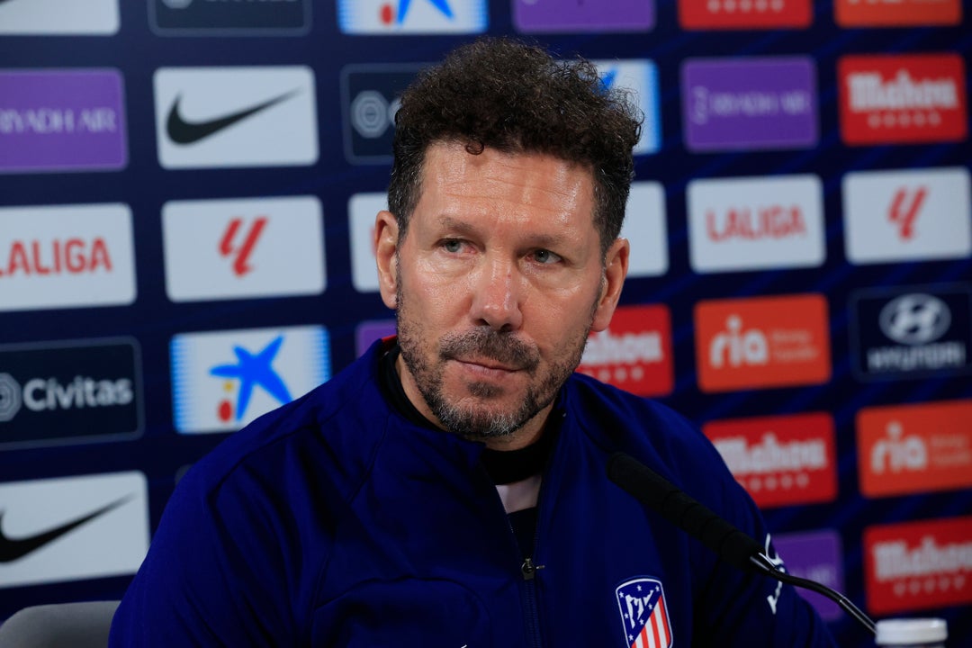 Simeone no ve solución al problema del calendario Simeone no ve solución al problema del calendario