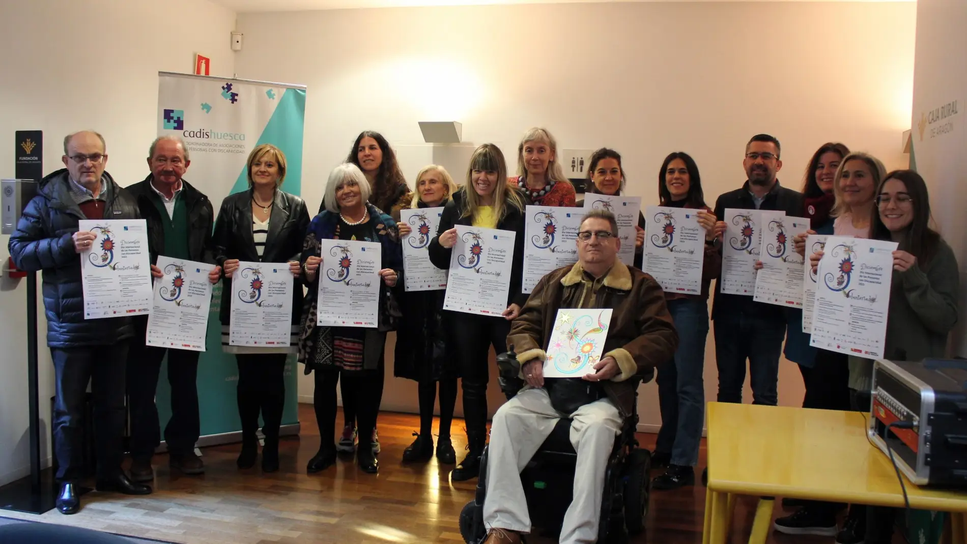 El voluntariado centro en Huesca los actos del Día Internacional de las Personas con Discapacidad.