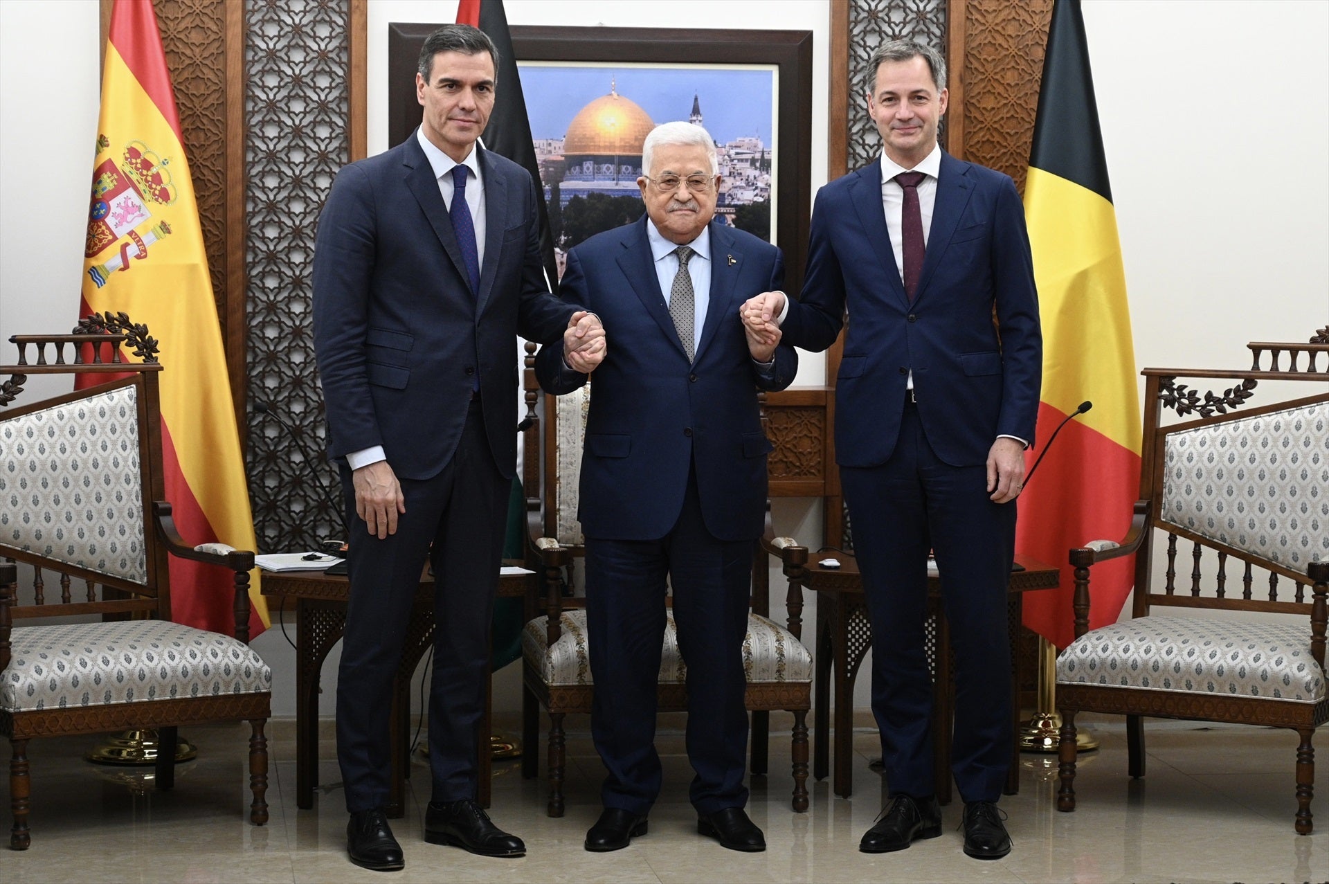 Bélgica suscribe lo dicho junto a Sánchez en Israel: "Hay que poner fin a la matanza de inocentes" Bélgica suscribe lo dicho junto a Sánchez en Israel: "Hay que poner fin a la matanza de inocentes"