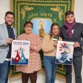 Joaquim Baldó y y Patrick Morghadi, ganadores del concurso de diseño de portada de la revista y del cartel anunciador de los Moros y Cristianos de La Vila