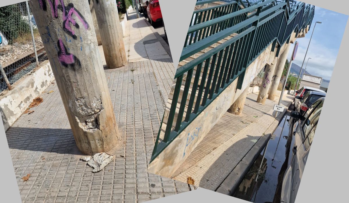 El PP de Altea alerta sobre el estado de la pasarela que salva la vía en el tramo de Garganes El PP de Altea alerta sobre el estado de la pasarela que salva la vía en el tramo de Garganes