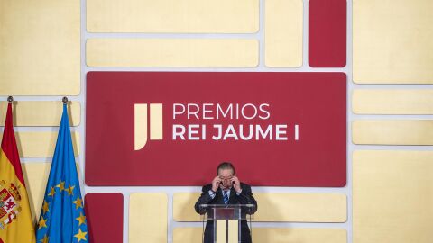 Vicente Boluda durante su intervenci&oacute;n en los Premios Rei Jaume I