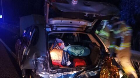 Colisi&oacute;n m&uacute;ltiple en Gij&oacute;n