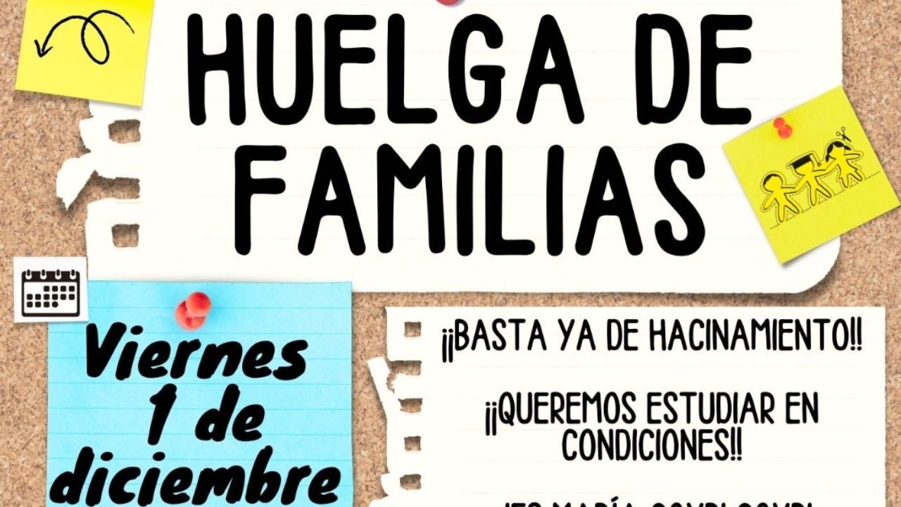 Las familias del barrio de Butarque convocan una huelga por el retraso de las obras del IES María Goyri Goyri Las familias del barrio de Butarque convocan una huelga por el retraso de las obras del IES María Goyri Goyri