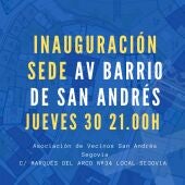 La Asociación de Vecinos de San Andrés inaugura sede 