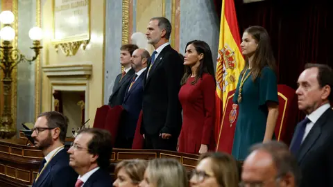 Los Reyes y la princesa Leonor en el Congreso Los Reyes y la princesa Leonor en el Congreso