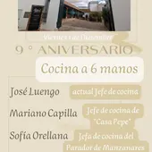Cena a 6 manos del 9º aniversario Cena a 6 manos del 9º aniversario