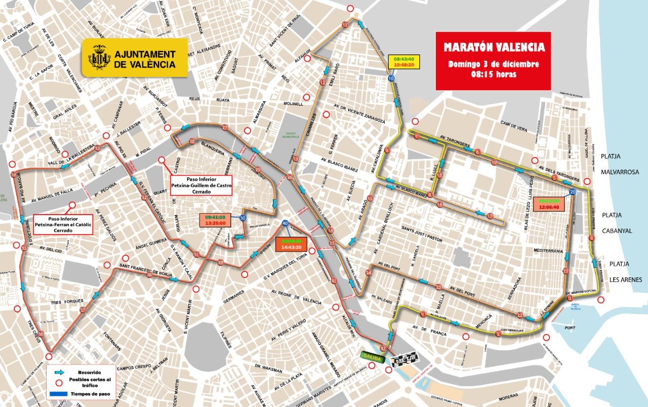 Este es el dispositivo especial de Valencia para su Maratón Este es el dispositivo especial de Valencia para su Maratón