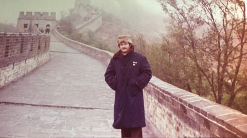 en la muralla china