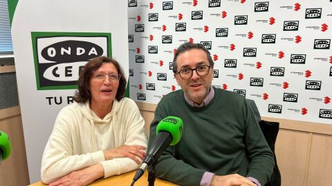 Pacheco y Abengoza en el estudio de Alc&aacute;zar