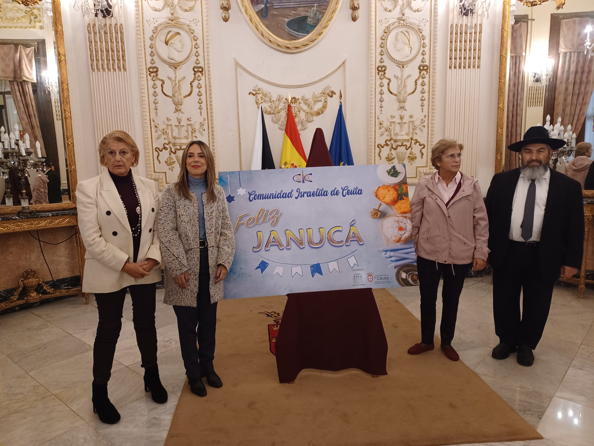 Ceuta y la Comunidad Israelita presentan el cartel de la Janucá 2023 Ceuta y la Comunidad Israelita presentan el cartel de la Janucá 2023