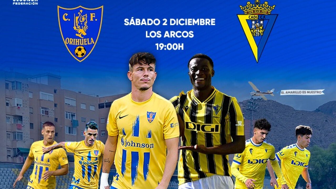 El Orihuela CF Recibe En Los Arcos Al Cádiz Mirandilla Este Sábado A ...