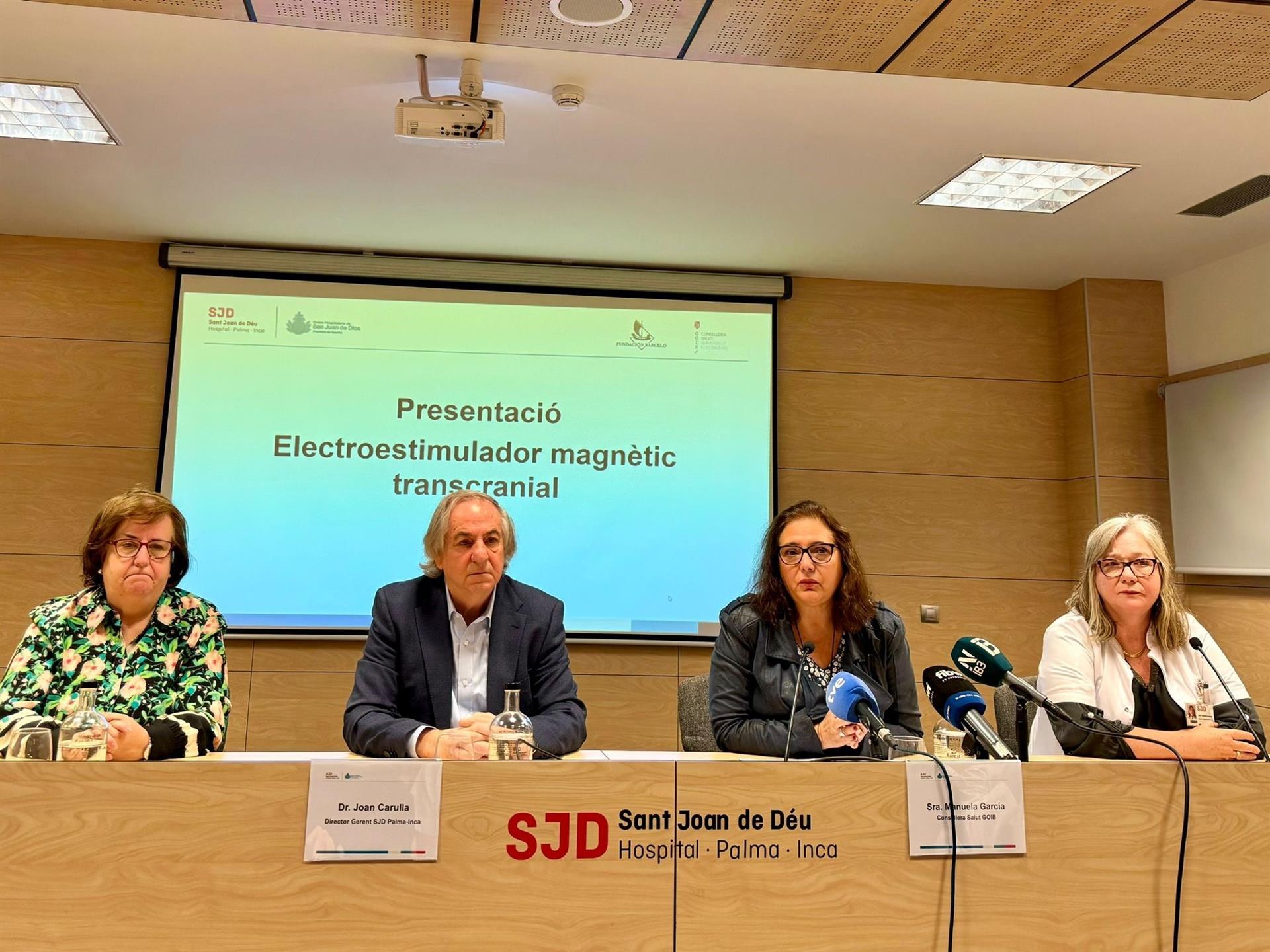 El Hospital Sant Joan de Déu presenta el primer estimulador cerebral para tratar a pacientes que han sufrido un ictus El Hospital Sant Joan de Déu presenta el primer estimulador cerebral para tratar a pacientes que han sufrido un ictus