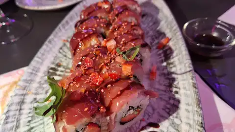 Uno de los platos que ofrecieron en la noche del cumpleaños Uno de los platos que ofrecieron en la noche del cumpleaños