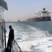 Imagen de archivo del canal de Suez.