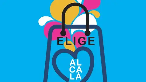 Comprar en el comercio complutense durante estas navidades puede tener premio Cartel de la campaña de apoyo al comercio local "Elige Alcalá"