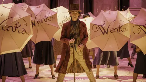 Timothée Chalamet como Willy Wonka en 'Wonka' Timothée Chalamet como Willy Wonka en 'Wonka'