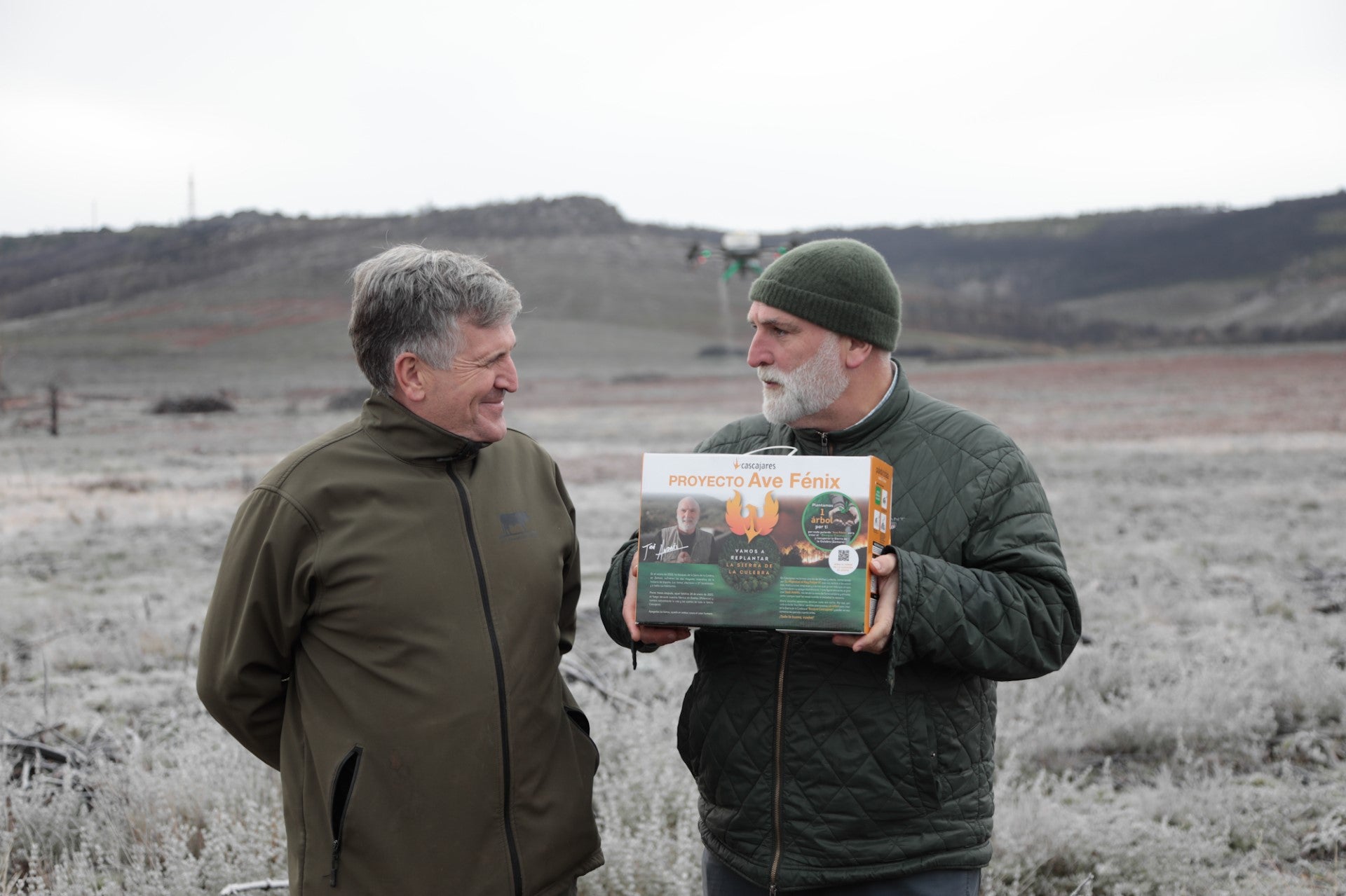 El chef José Andrés planta en Villardeciervos la semilla del ‘Bosque Cascajares’ El chef José Andrés planta en Villardeciervos la semilla del ‘Bosque Cascajares’