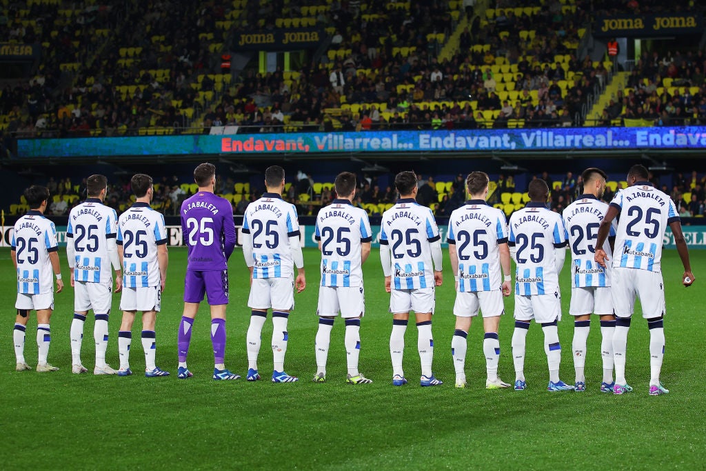 El homenaje de la Real Sociedad a Aitor Zabaleta en el 25 aniversario de su asesinato El homenaje de la Real Sociedad a Aitor Zabaleta en el 25 aniversario de su asesinato