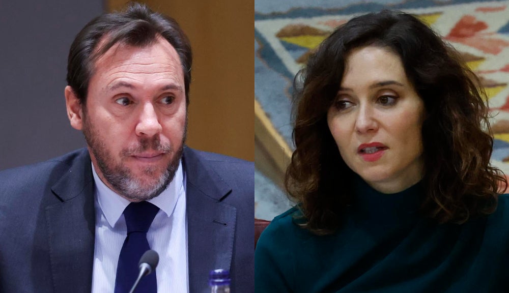 Óscar Puente bloquea a Almeida en redes y carga contra Ayuso: "Céntrate en construir líneas de Metro sin derribar casas" Óscar Puente bloquea a Almeida en redes y carga contra Ayuso: "Céntrate en construir líneas de Metro sin derribar casas"