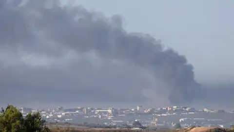Vista de norte de la Franja de Gaza tras un bombardeo israelí el pasado 10 de diciembre Vista de norte de la Franja de Gaza tras un bombardeo israelí el pasado 10 de diciembre