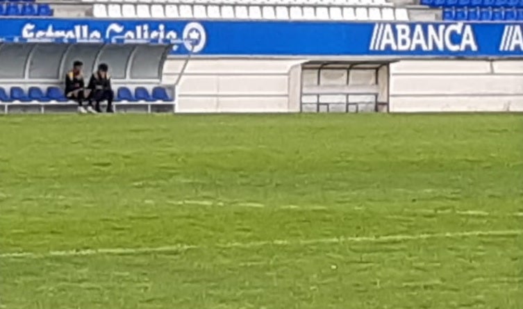 Dépor: Charla intensa entre Lucas Pérez e Idiakez en Abegondo Dépor: Charla intensa entre Lucas Pérez e Idiakez en Abegondo