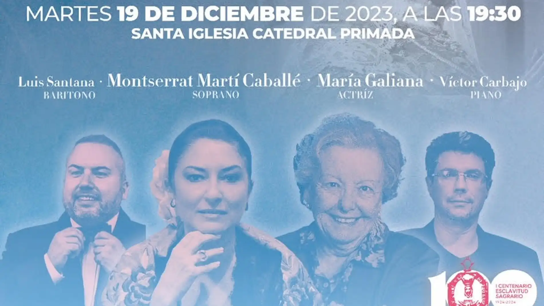 La actriz María Galiana unirá su voz a la de Montserrat Martí Caballé y Luis Santana en un concierto benéfico en Toledo