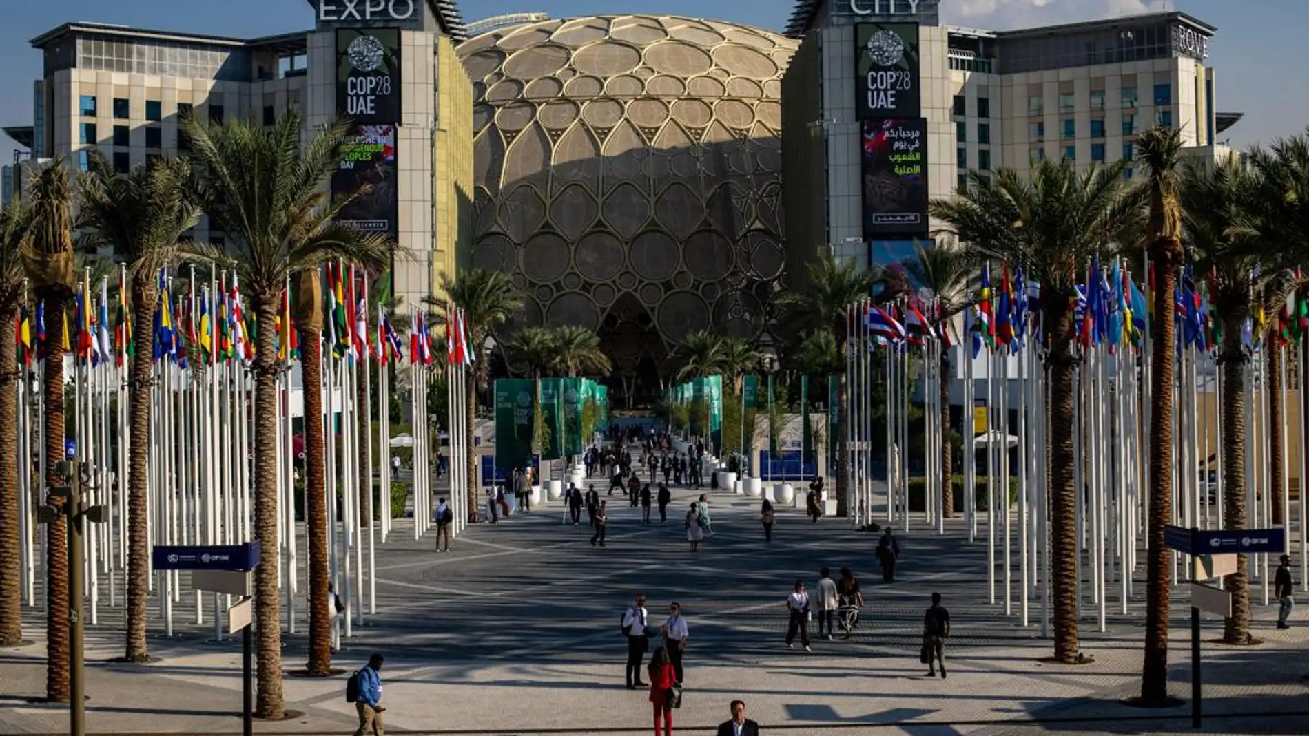 La Expo City Dubai, sede de la Conferencia de las Naciones Unidas sobre el Cambio Climático (COP28) de 2023, en Dubai, Emiratos Árabes Unidos, en una fotografía de archivo.