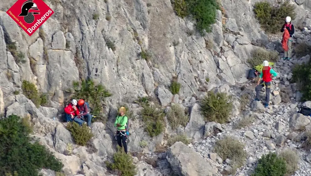 Rescate escalador Puig Campana, Finestrat Rescate escalador Puig Campana, Finestrat