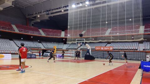 Calentamiento antes del partido