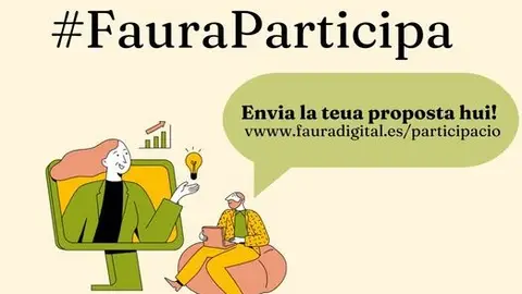 Cartel de la nueva edición de 'Faura Participa' Cartel de la nueva edición de 'Faura Participa'