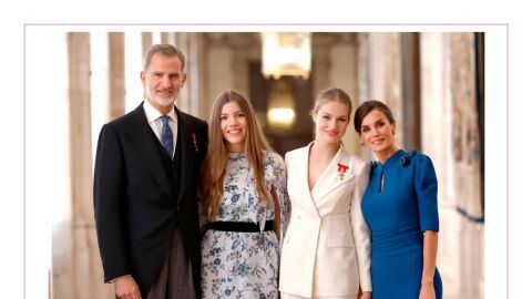 La Familia Real felicita la Navidad con una fotograf&iacute;a de la jura de la Constituci&oacute;n de la Princesa Leonor