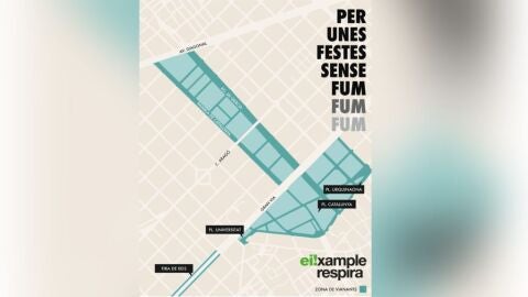 La zona que Eixample Respira proposa restringir la circulació durant les festes La zona que Eixample Respira proposa restringir la circulació durant les festes