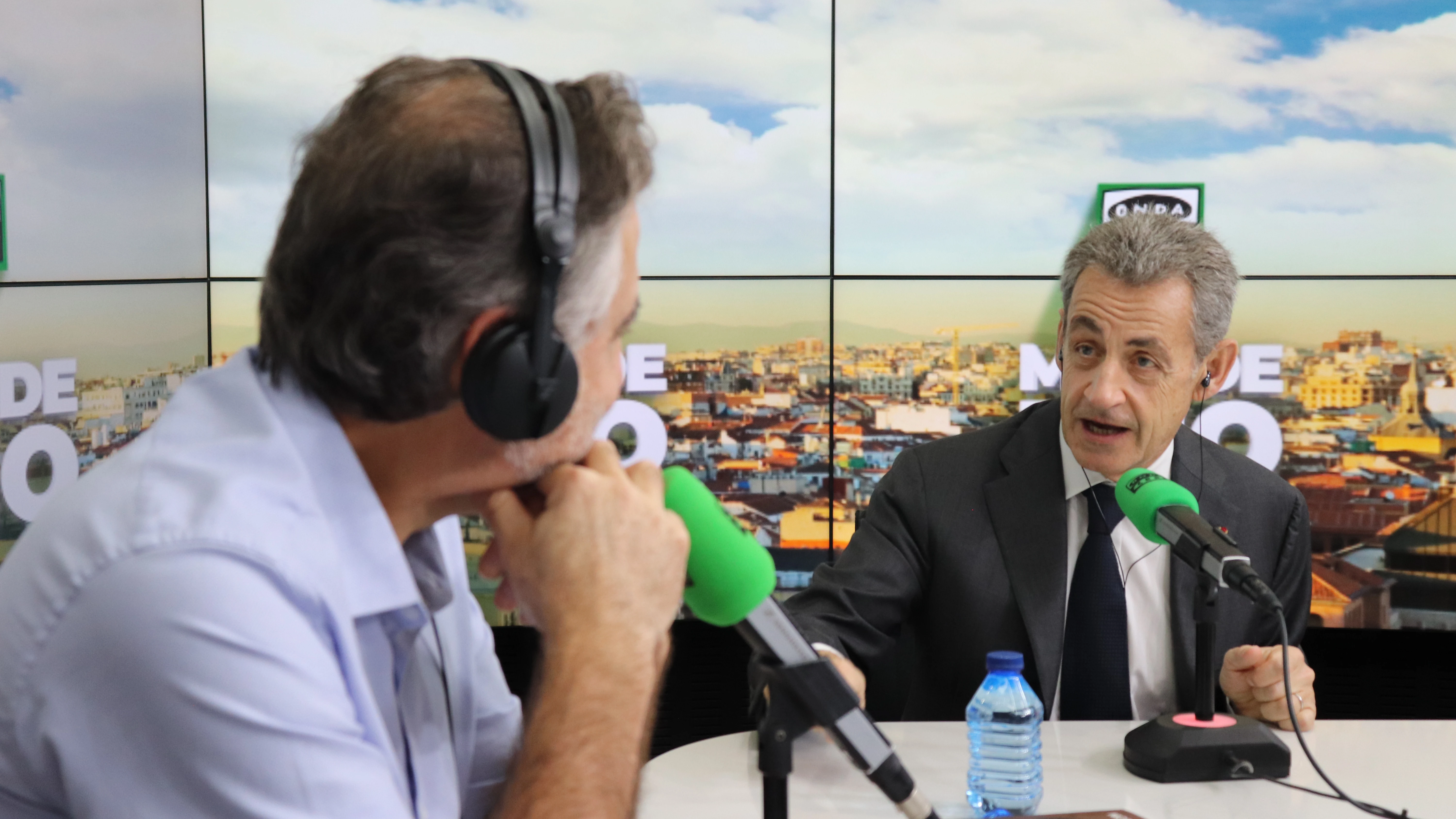 El expresidente de Francia, Nicolas Sarkozy, con Carlos Alsina en 'Más de uno' El expresidente de Francia, Nicolas Sarkozy, con Carlos Alsina en 'Más de uno'