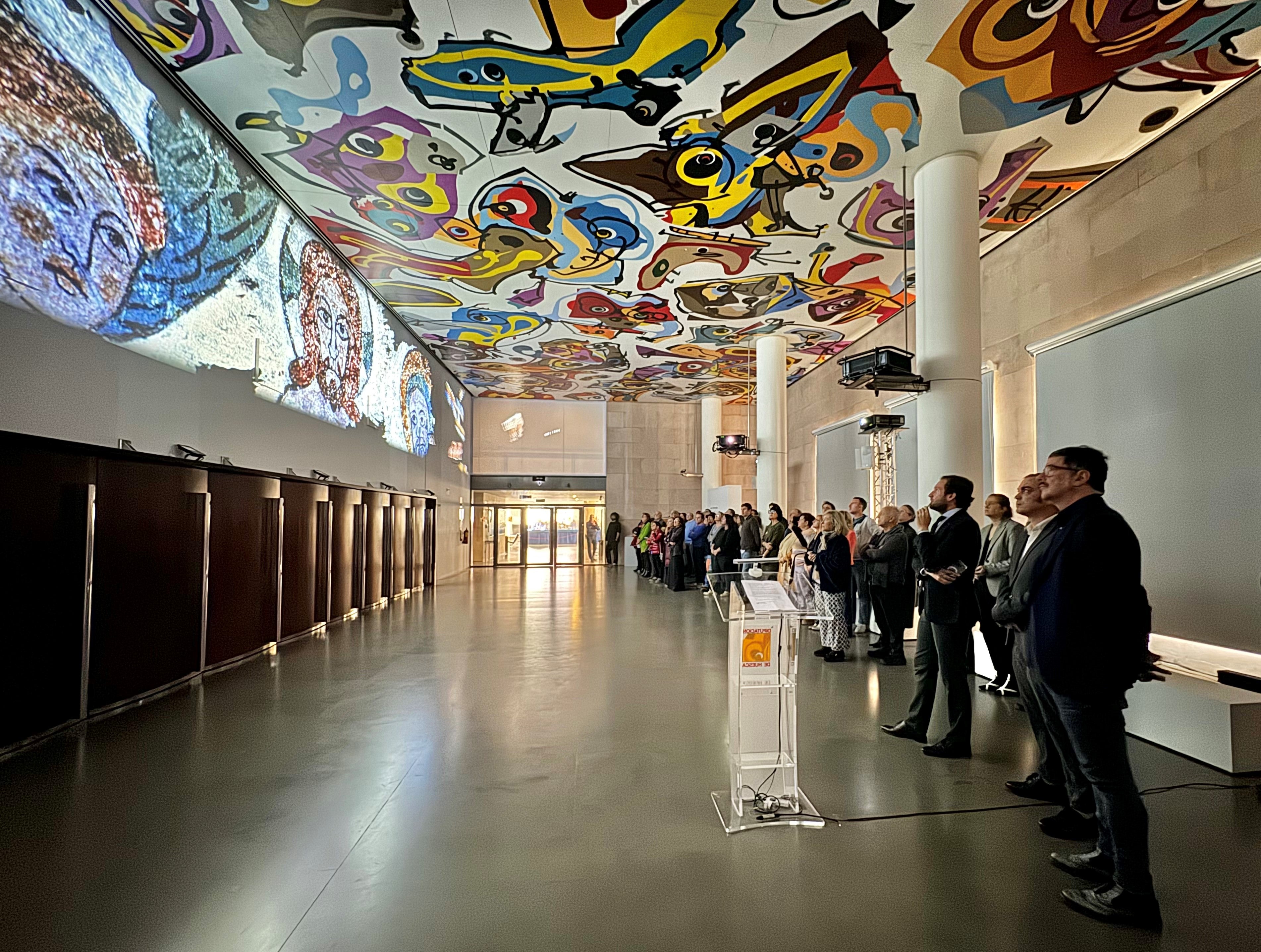 La Diputación de Huesca homenajea a Saura con una proyección inmersiva La Diputación de Huesca homenajea a Saura con una proyección inmersiva