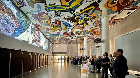 La Diputación de Huesca homenajea a Saura con una proyección inmersiva La Diputación de Huesca homenajea a Saura con una proyección inmersiva