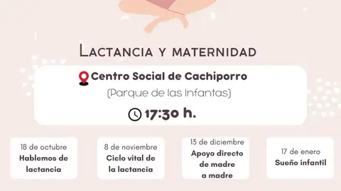Calendario de actividades de la Asociación de Apoyo a la Lactancia 'Enlazados' Calendario de actividades de la Asociación de Apoyo a la Lactancia 'Enlazados'